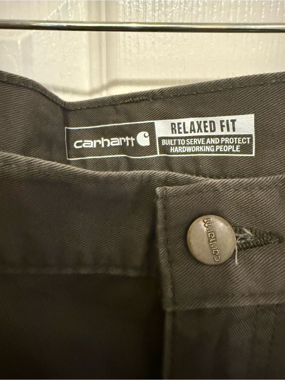 Carhartt Men's Relaxed Straight Twill Dungaree, Dark Coffee - Size 38 x 32 - Picture 10 of 13